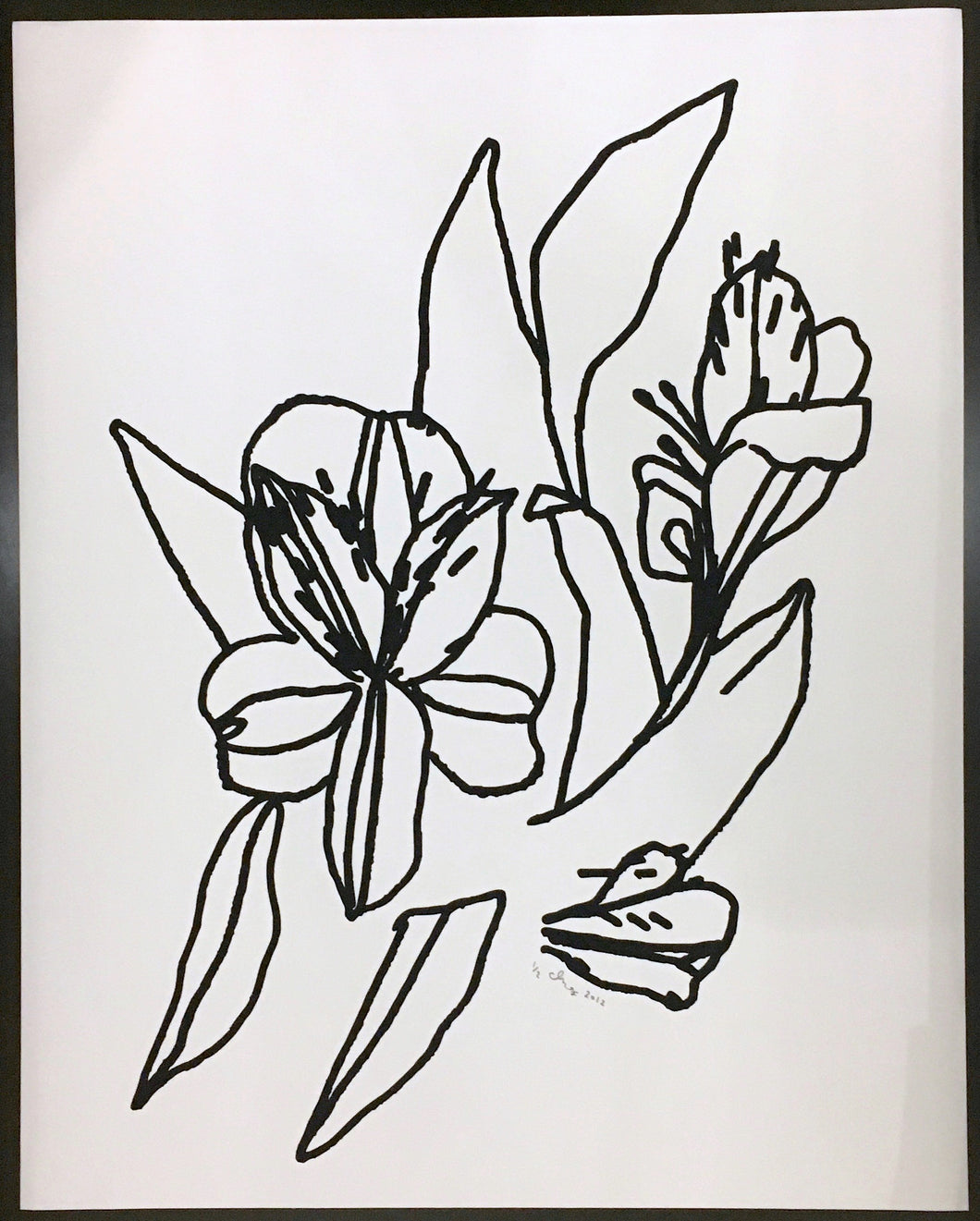 FLOWER STUDY - Black & White